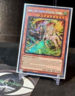 Yugioh! Shiina, Twin Tempests Of Celestial Thunder- Secret Rare - BPRO-EN027 NM - Image 1