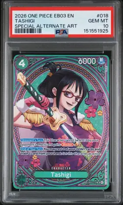 One Piece Tashigi (SP) EB03-18 Heroines Edition English Gem Mint PSA 10 - Image 1