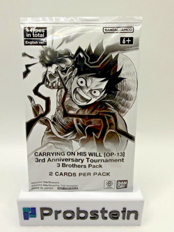 Lot of (46) One Piece TCG OP-13 3rd Anniversary Tournament 3 Brothers Packs NEW - Image 2