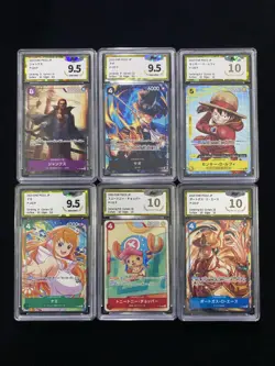 2025 One Piece TCG JPN P-106 P P-103 P Monkey D Luffy Lot*6 PGS 10 Pristine LU57 - Image 1