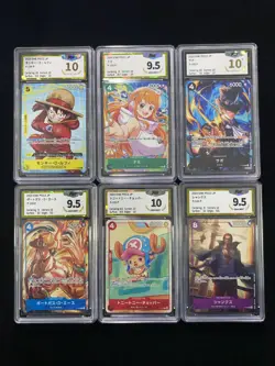 2025 One Piece TCG JPN P-106 P P-103 P Monkey D Luffy Lot*6 PGS 10 Pristine LU57 - Image 1