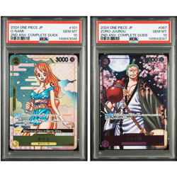 PSA 10 One Piece O-nami OP06-101 Zoro-Juurou OP05-067 JPN Set of 2 Sequential - Image 1