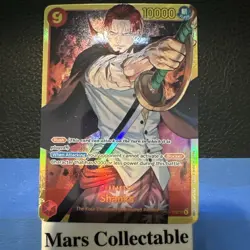 One Piece Card Game Shanks OP01-120 Secret Rare - Near Mint Romance Dawn - Image 1