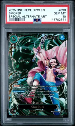 2025 ONE PIECE OP13-CARRYING ON HIS WILL SPECIAL ALTERNATE ART SMOKER PSA 10 - Image 1