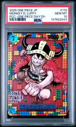 2025 ONE PIECE JPN PREMIUM COLLECTION ONE PIECE DAY'25 MONKEY D. LUFFY PSA 10 - Image 1