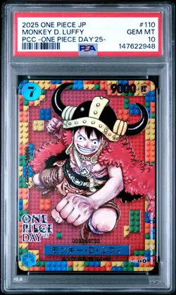 2025 ONE PIECE JPN PREMIUM COLLECTION ONE PIECE DAY'25 MONKEY D. LUFFY PSA 10 - Image 1