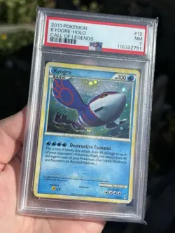 PSA 7 Kyogre 12/95 Holo Call of Legends Pokemon TCG 2011 - Image 1