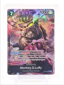 MONKEY D. LUFFY 2023 ONE PIECE KINGDOMS ALT ART SUPER RARE #OP04-090 Q5857 - Image 1