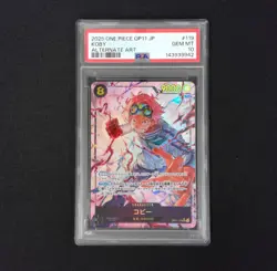 2025 ONE PIECE JAPANESE KOBY OP11-119 A FIST OF DIVINE SPEED ALT ART PSA 10 - Image 1