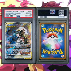 2019 POKEMON JPN SUN & MOON DREAM LEAGUE FULL ART/RESHIRAM & ZEKROM GX PSA 10 - Image 2