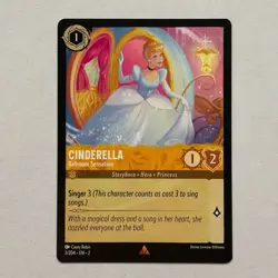 Cinderella 3/204 Disney Lorcana Rise of the Floodborn Regular Rare Card NM - Image 1