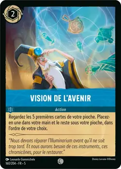 Carte Disney Lorcana Chapitre 5 Vision de l'Avenir 160/204 Commune en Francais - Image 1