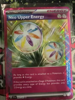 Pokemon Neo Upper Energy 162/162 Temporal Forces Ace Spec Holo NM - Image 1