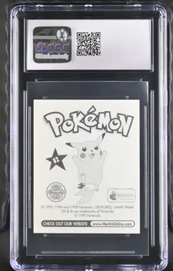 Pokemon Magneton Merlin Series 1 82 1998 CGC 9.5 Mint Sticker - Image 2