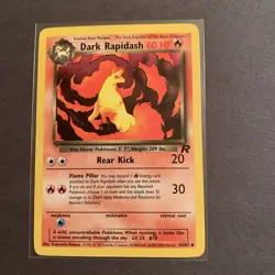 Pokemon TCG: Dark Rapidash 44/82 Vintage Team Rocket Regular Card NM WOTC - Image 1