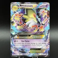 Mega M Alakazam EX 26/124 Pokemon XY - Fates Collide - Holo NM+ 💎 - Image 1