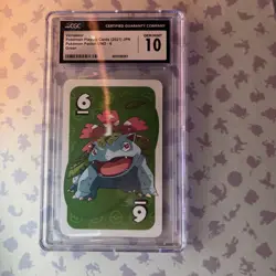 2021 Pokemon Uno Venusaur Green 6 -CGC GEM MINT 10 - Pocket UNO 6- ENG TCG - Image 1