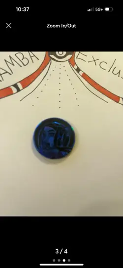 Rare Pokemon Trading Card Games Nessa Blue Plastic Coin - Image 3