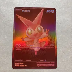 Pokemon Red Victini (Pack Fresh) English Pokemon White Flare WHT EN 172/086 BWR - Image 2