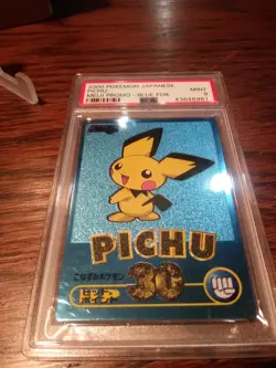 PSA 9 Pichu Meiji Blue Foil - Pokemon Promo - Image 2