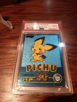 PSA 9 Pichu Meiji Blue Foil - Pokemon Promo - Image 3
