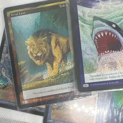 Chronicles of Arcane Token Card Lot Player stamped Dinosaur Feral Lion Shark - Image 2