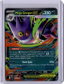 Mega Gengar ex 056/094 Double Rare Phantasmal Flames Pokemon Card PAL EN - Image 1