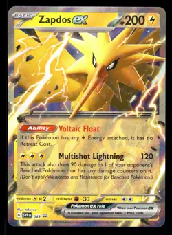 Zapdos ex 049 SV: Scarlet & Violet Promo Cards Promo NM - Image 1