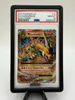 M Charizard EX English Pokemon Card 13/108 XY Evolutions 2016 PSA 10 Gem Mint - Image 1