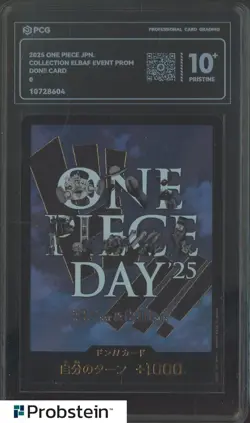 2025 One Piece Japanese Collection ELBAF Event Promo DON!! Card PCG 10 - Image 1