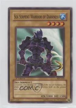 Sea Serpent Warrior of Darkness 1st Ed. YuGiOh Invasion Chaos #IOC-059 2004 READ - Image 1