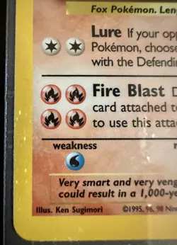 NINETAILS HOLO Pokemon Card - 1999 Base Set - #12/102 Keep In Album - Image 5