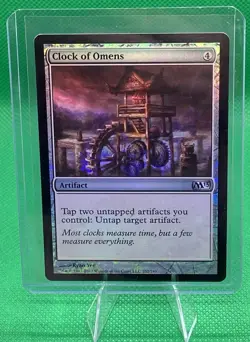 Clock of Omens - Magic 2013 (M13) Foil Printing Magic The Gathering Trading Card - Image 1