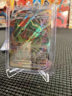 Pokemon TCG Rayquaza VMAX Holo Ultra Rare Card Evolving Skies 111/203 - Image 1