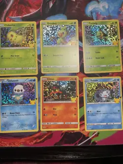 Pokemon McDonald's 25th Anniversary Promo Card Set Of 6 LP/MP holos/holo bleeds - Image 1