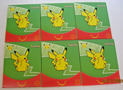 Pokemon 25th Anniversary McDonalds Promo Sealed Packs Card Box #4 Lot of 6 - Image 1