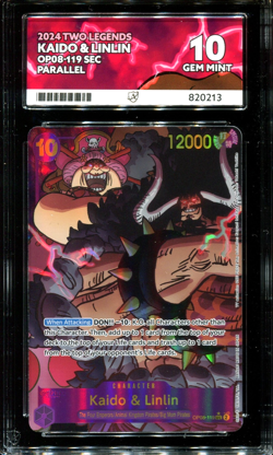 ACE 10 Kaido & Linlin Alt Art SEC OP08-119 Two Legends ENGLISH One Piece Card - Image 1