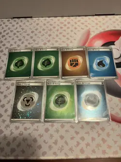 POKEMON 151 SVE EN NM SET Holo Basic ENERGY CARDS - Image 1