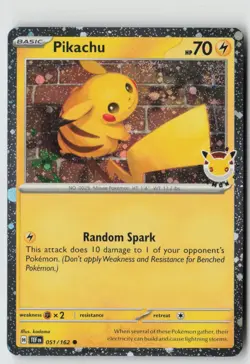 Pikachu (Pokemon Day 2026) 051/162 - Misc Cards & Products Holo - PTCG - Image 1