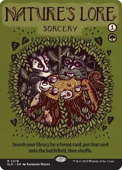 Nature's Lore Secret Lair x Prints Charming Non Foil MTG NM - Image 1