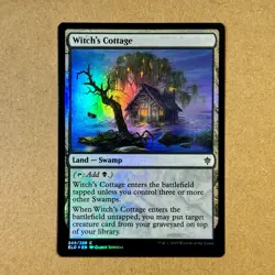 MTG ~ FOIL ~ 2x Witch's Cottage ~ ELD Throne of Eldraine ~ #249 Land ~ NM - Image 3