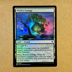 MTG ~ FOIL ~ 2x Witch's Cottage ~ ELD Throne of Eldraine ~ #249 Land ~ NM - Image 5