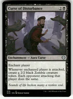 CURSE OF DISTURBANCE #74 MTG STARTER COMMANDER DECKS UNCOMMON - Image 1