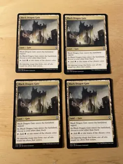 4 x MTG Black Dragon Gate NM Commander Legends: Battle For Baldur’s Gate English - Image 1