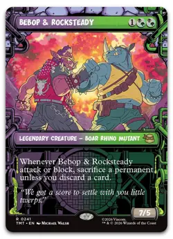 Bebop & Rocksteady (Showcase) #241 (NM) TMT Magic MTG - Image 1