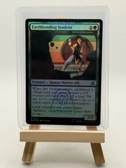MTG Earthbending Student (249/319) Avatar The Last Airbender Eternal NM FOIL - Image 1