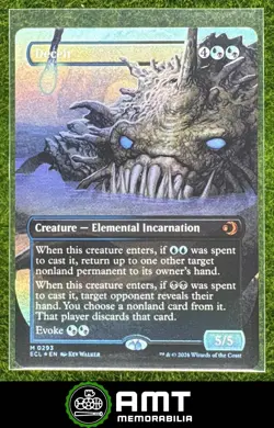 Deceit Mythic Rare Elemental Incarnation MTG Lorwyn Eclipsed Borderless Foil - Image 1