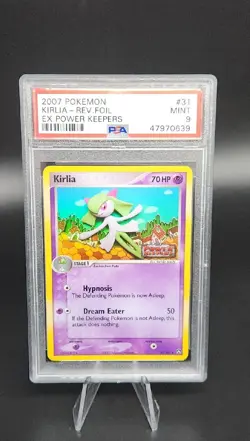 PSA 9 MINT Pokemon Ex Power Keepers Kirlia Rev Reverse Holo Foil #31 - Image 1