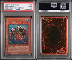2002 Yugioh Magic Ruler 1st Edition Toon Mermaid MRL-072 PSA 9 - Clean! - Image 3