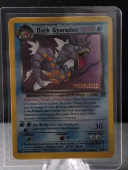 Pokemon Card Dark Gyarados 8/82 Holo Team Rocket Prerelease Promo WOTC , LP/MP - Image 1